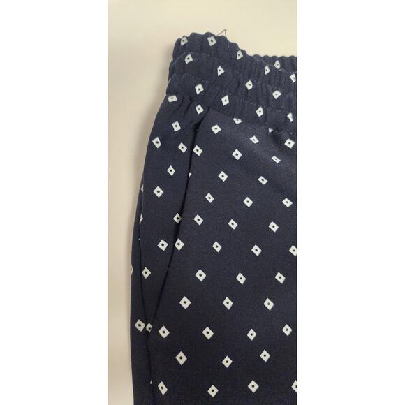 ANN TAYLOR Loft Palazzo Women's Navy Blue Pull-On Drawstring Pants Size XSP - Picture 6 of 9